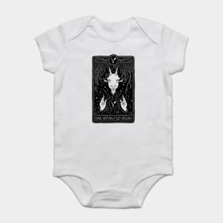 hail seitan go vegan, funny vegan slogan Baby Bodysuit